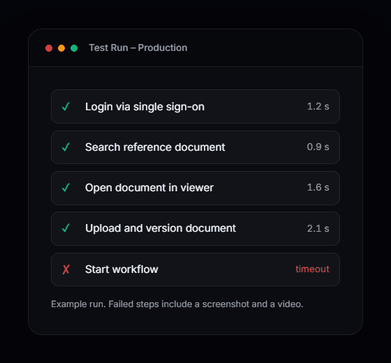 Esecuzione di test otmate